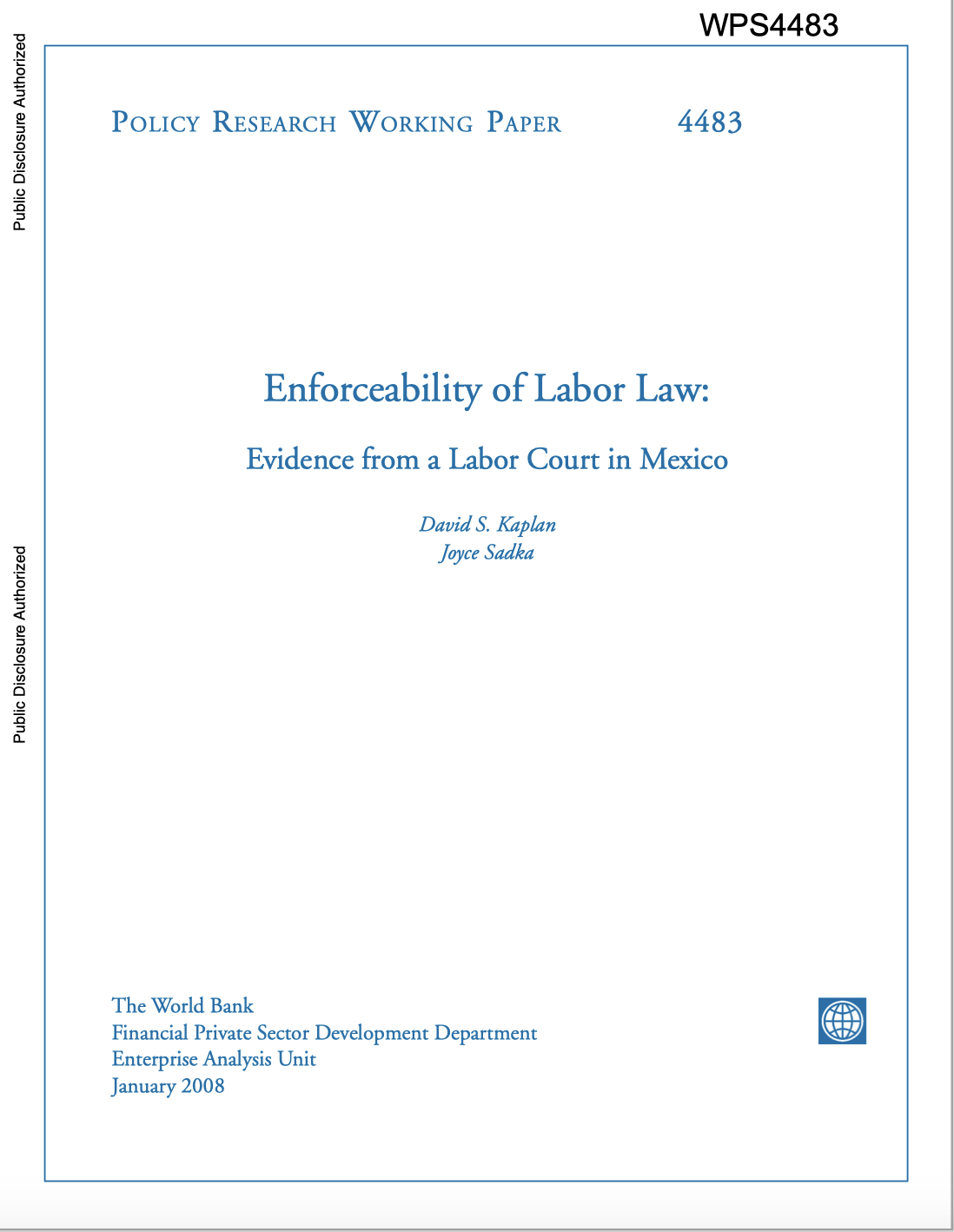 Enforceability Of Labor Law:  Evidence From A Labor Court In Mexico